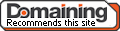 Domain parking site recommended by Domaining.com